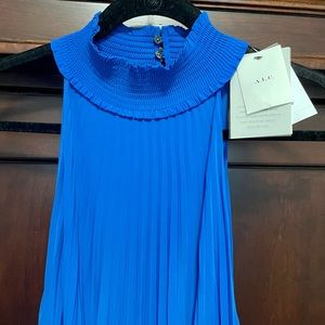 A.L.C. Satin pleated halter dress NEW WITH TAGS!